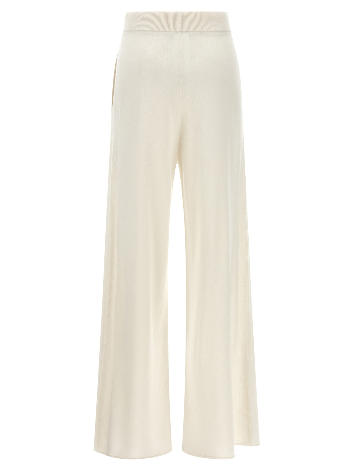 Pantalon décontracté en cachemire blanc Max Mara