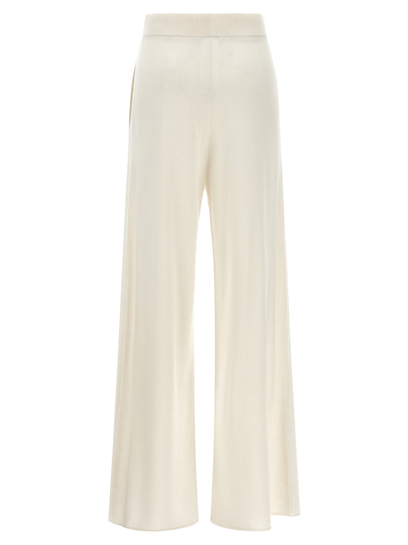 Pantalon décontracté en cachemire blanc Max Mara