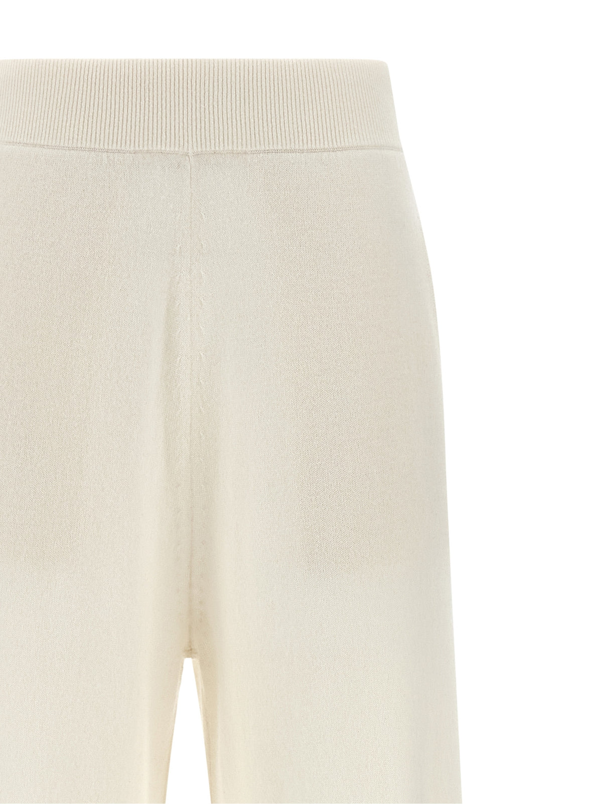 Pantalon décontracté en cachemire blanc Max Mara