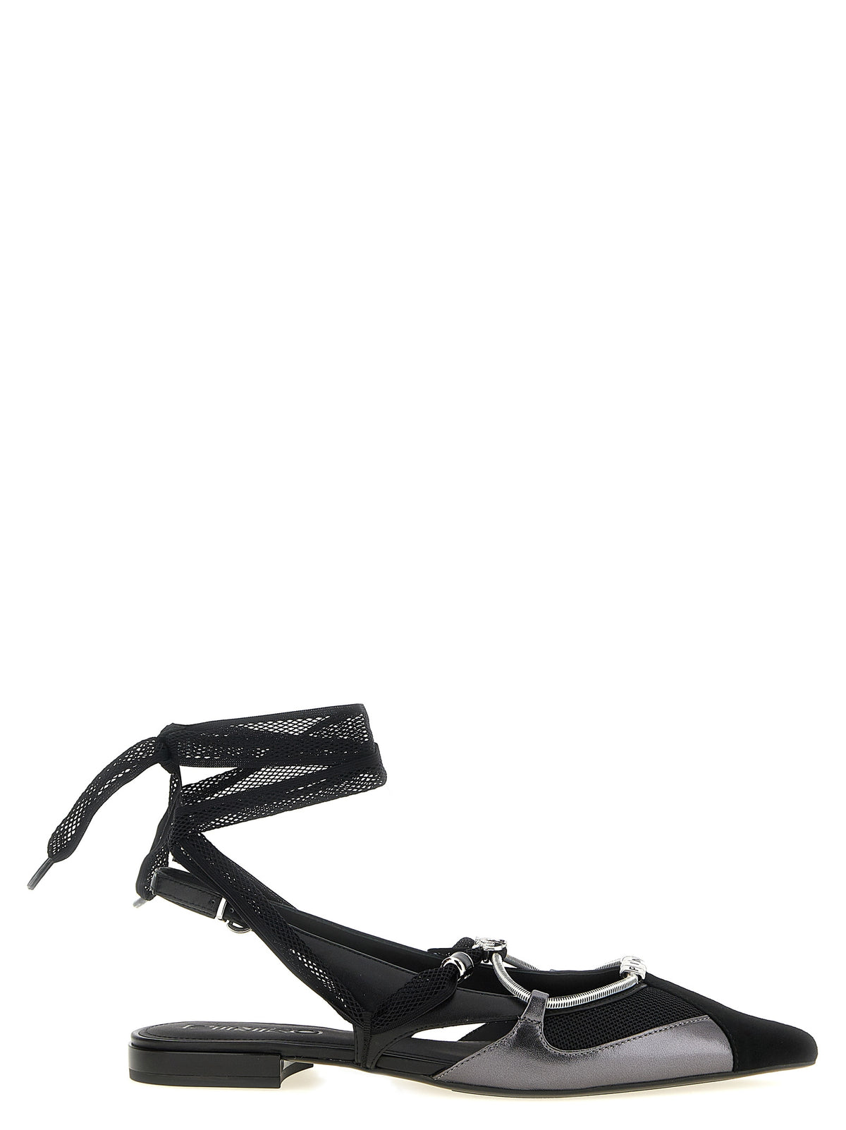 Ballerines en cuir noir PINKO