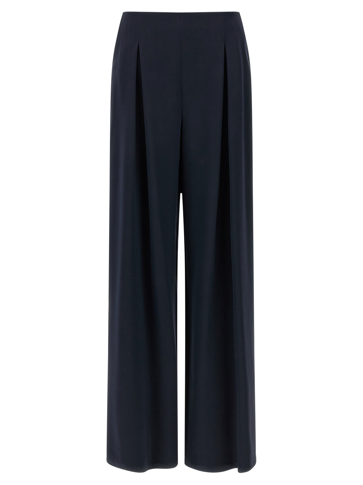 Max Mara Mxppalude Blue Silk Casual Pants