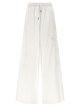 Ermanno Scervino White Cotton Casual Pants for Women