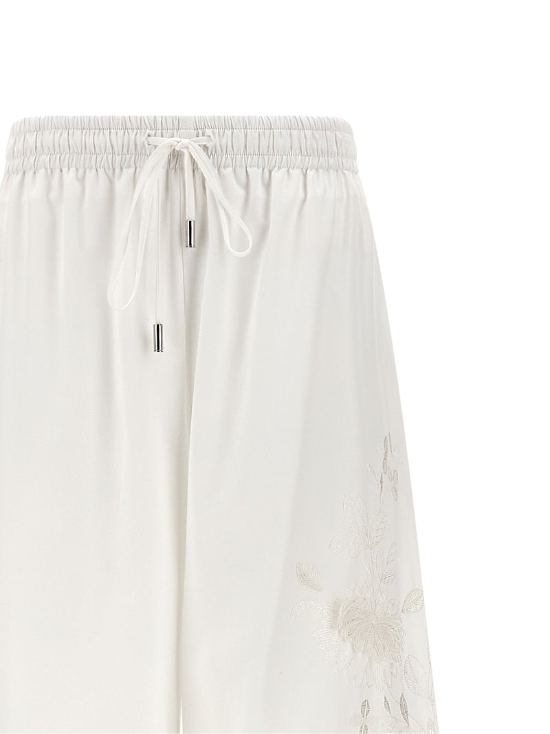 Ermanno Scervino White Cotton Casual Pants for Women