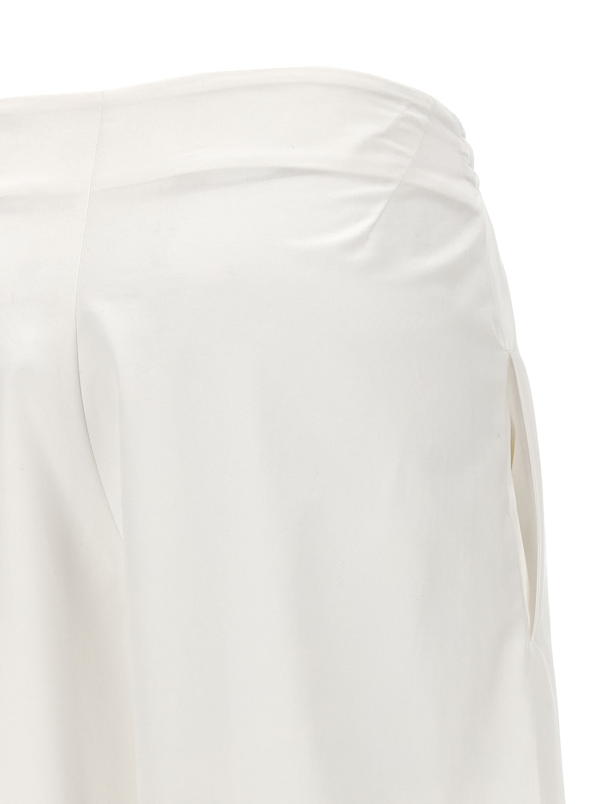 Ermanno Scervino White Cotton Casual Pants for Women
