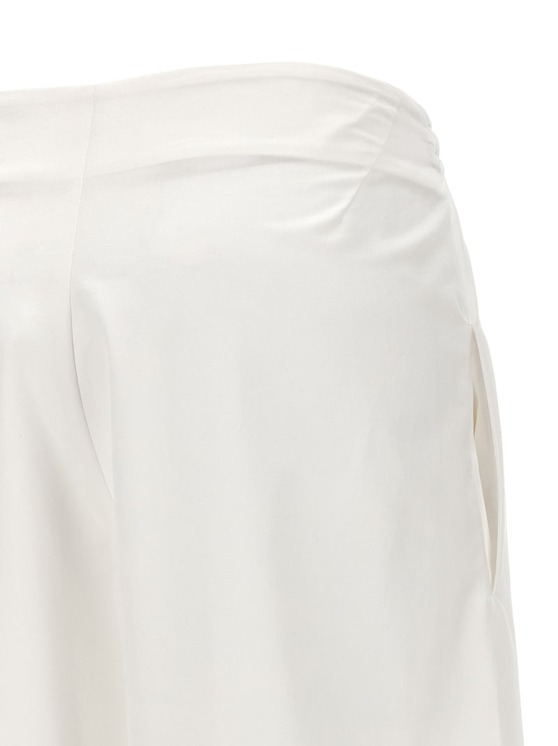 Ermanno Scervino White Cotton Casual Pants for Women