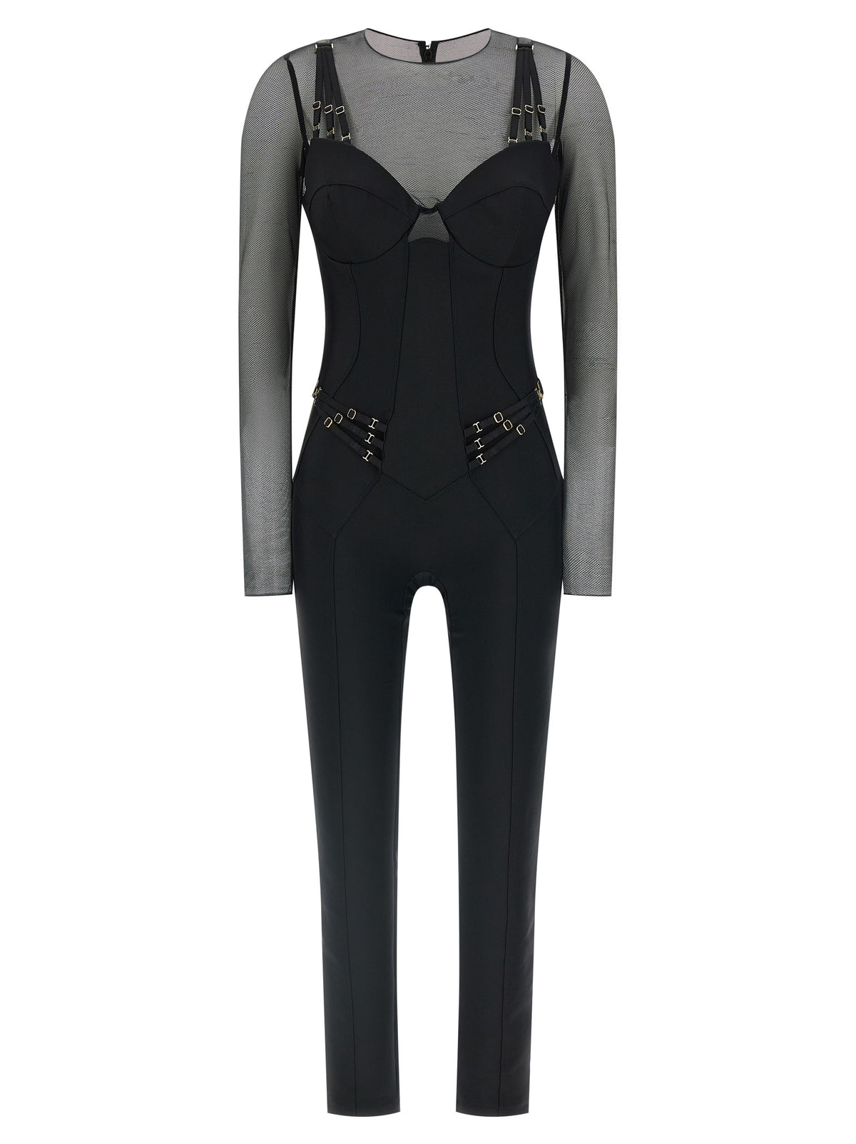 Elisabetta Franchi Black Polyamide Jumpsuit