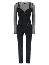 Elisabetta Franchi Black Polyamide Jumpsuit