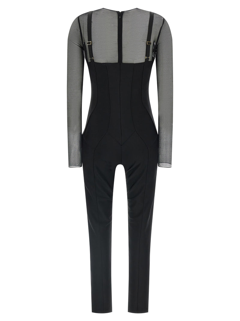 Elisabetta Franchi Black Polyamide Jumpsuit