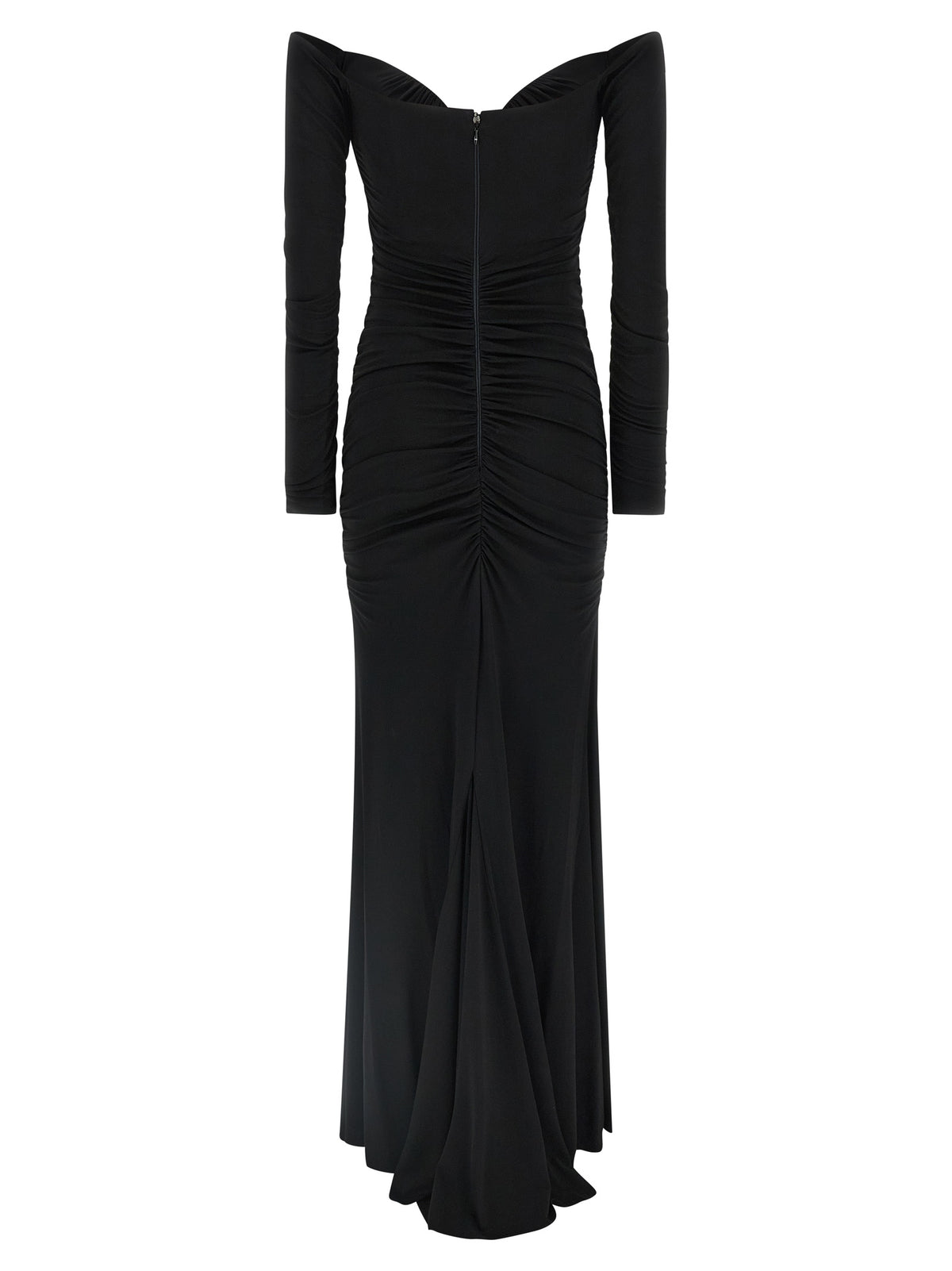 Elisabetta Franchi Black Viscose Long Dress