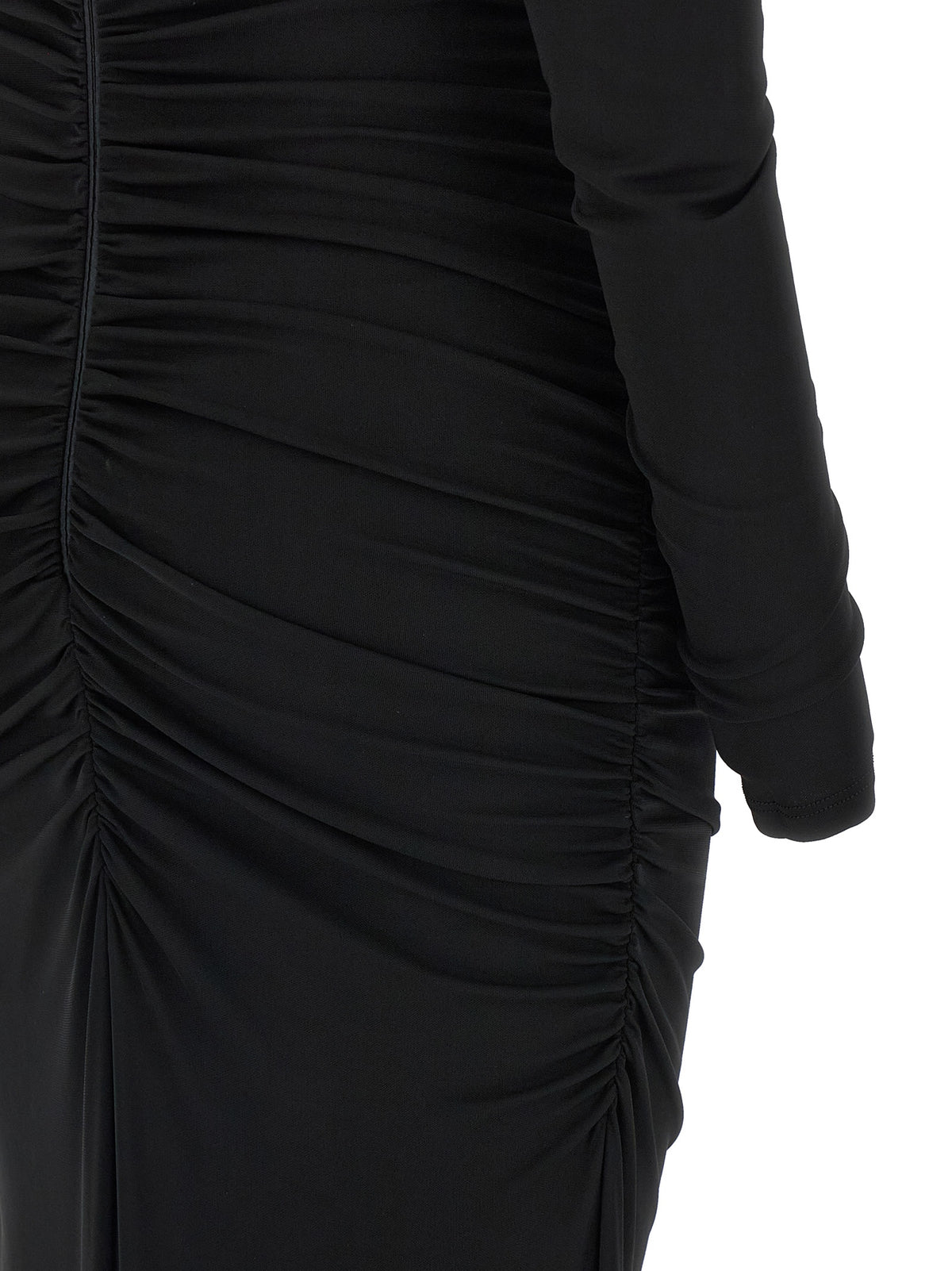 Elisabetta Franchi Black Viscose Long Dress