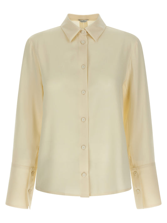 Chemisier en soie blanc Max Mara