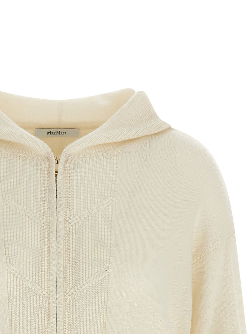 Gilet en cachemire blanc Max Mara