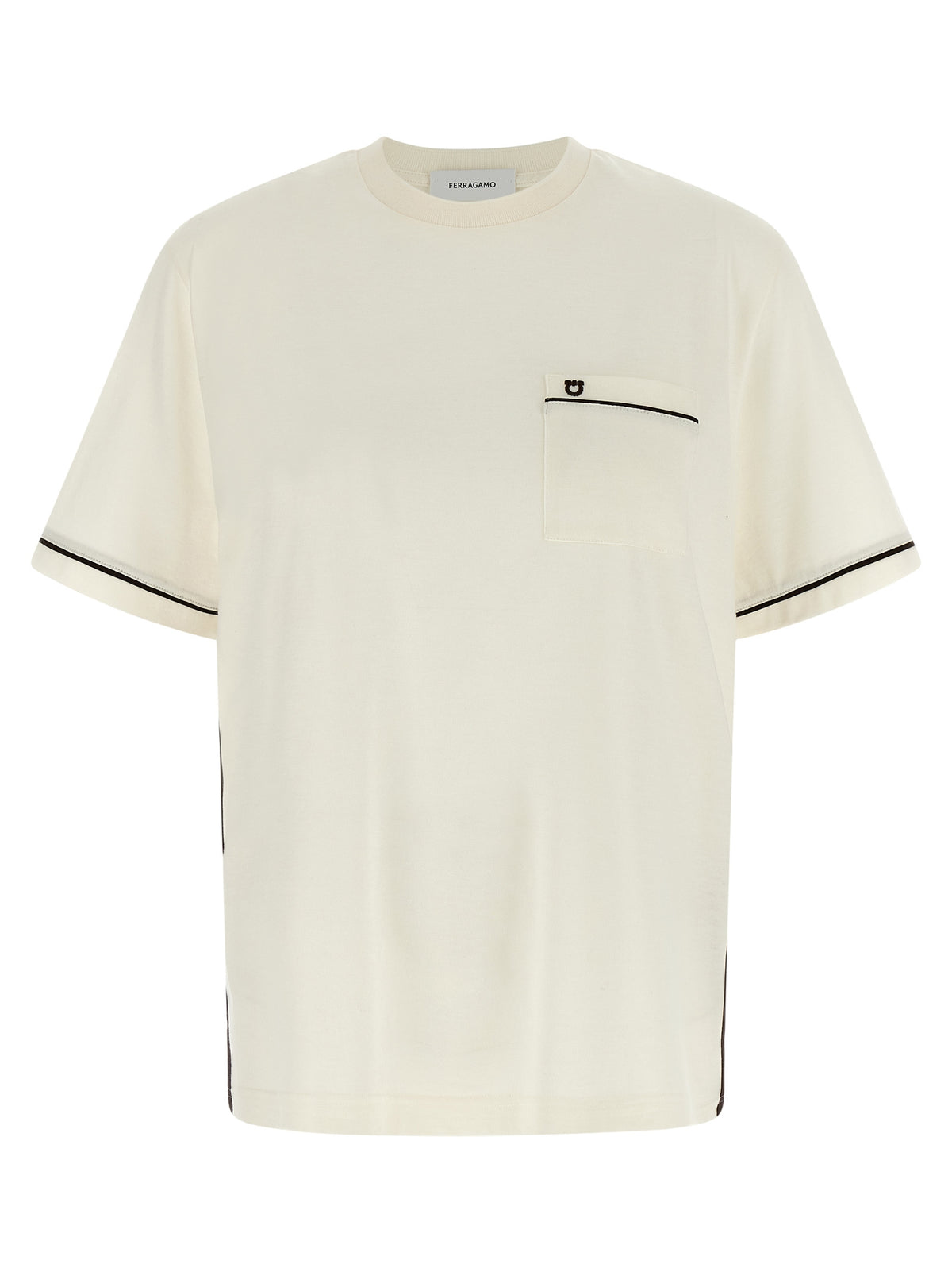 T-shirt en coton beige Ferragamo
