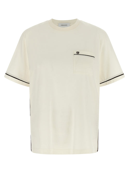 T-shirt en coton beige Ferragamo