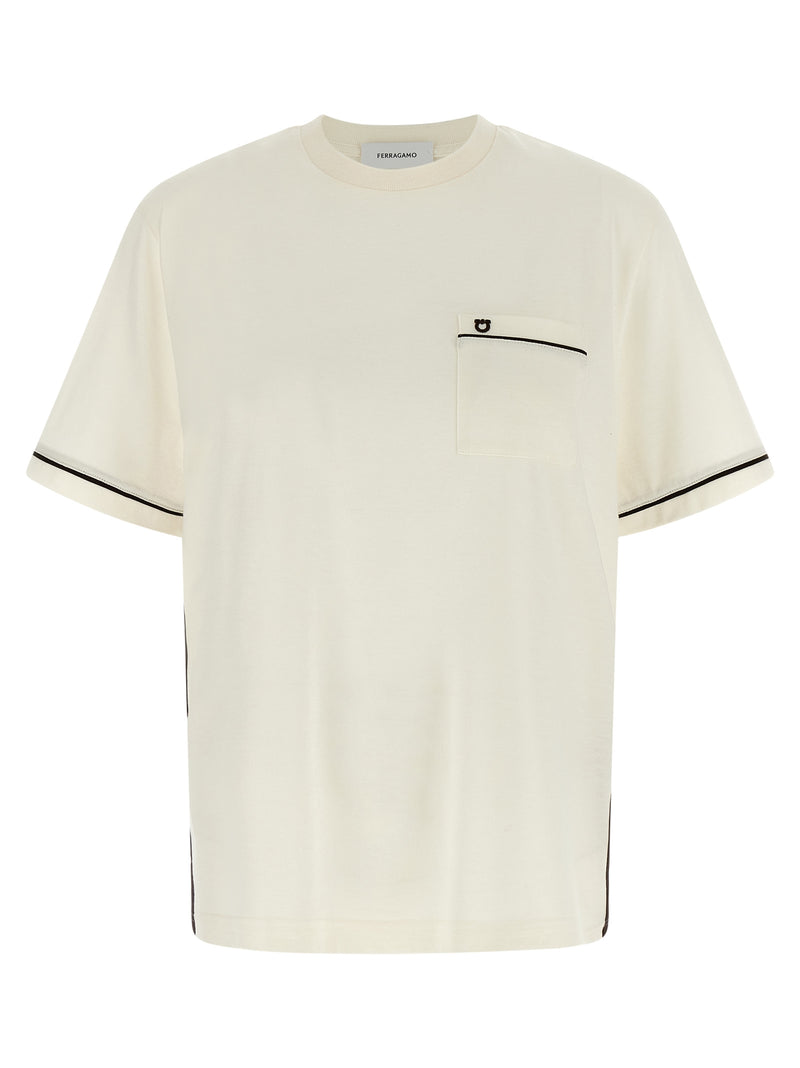 T-shirt en coton beige Ferragamo