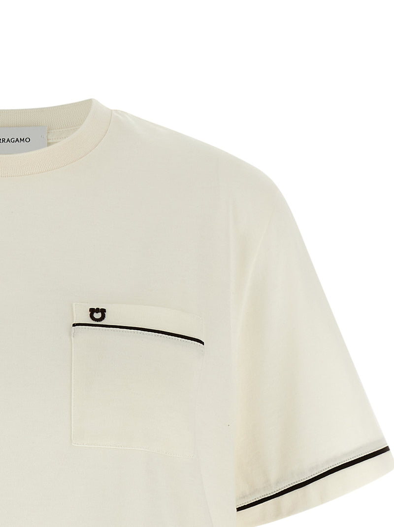 T-shirt en coton beige Ferragamo