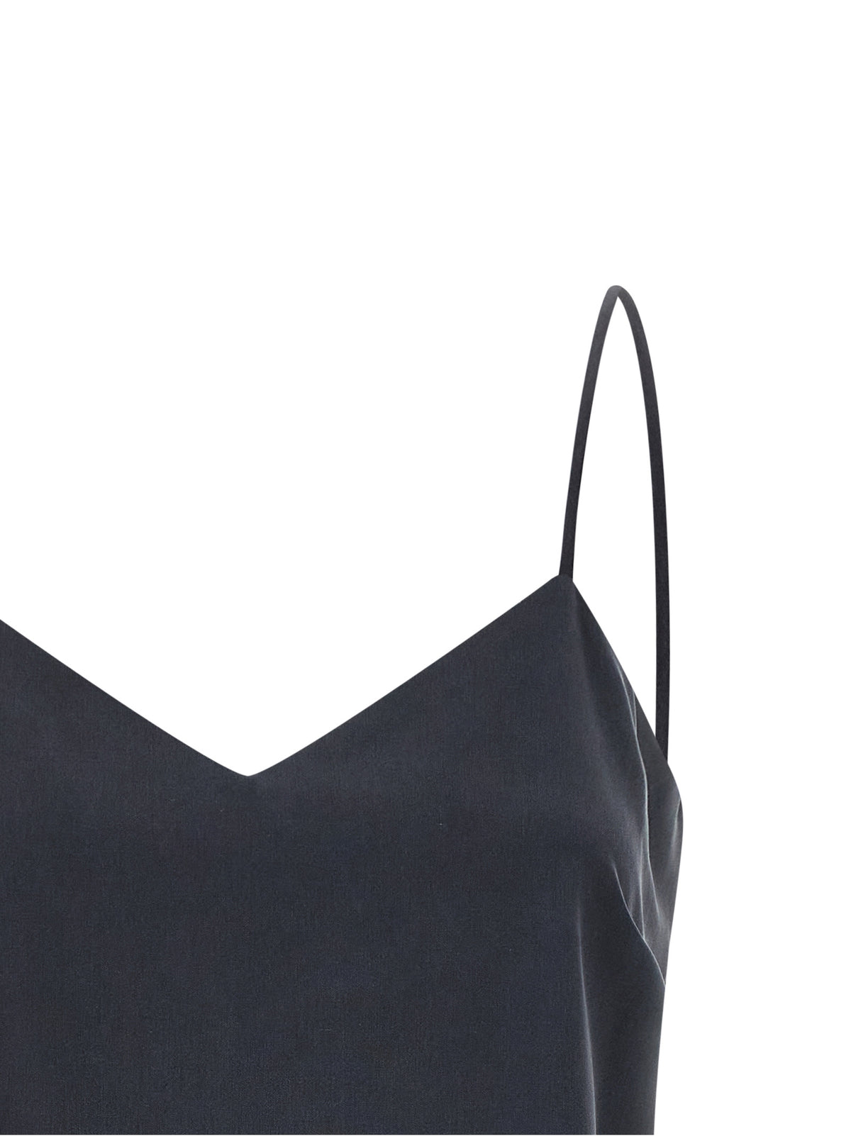 T-shirt sans manches en soie grise Max Mara
