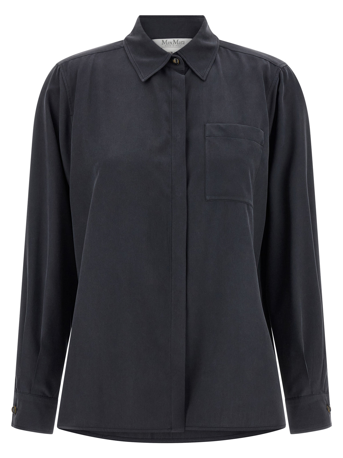 Max Mara MxmSiamese Gray Silk Blouse