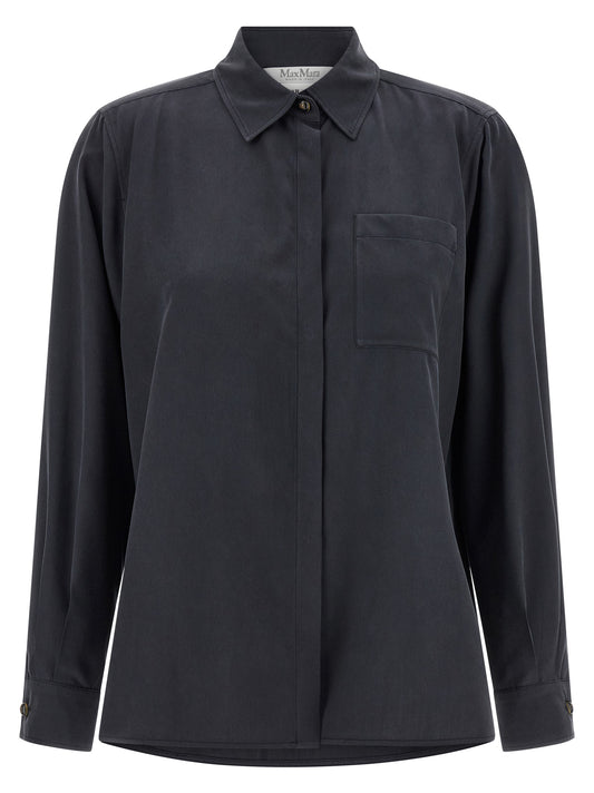 Max Mara MxmSiamese Gray Silk Blouse