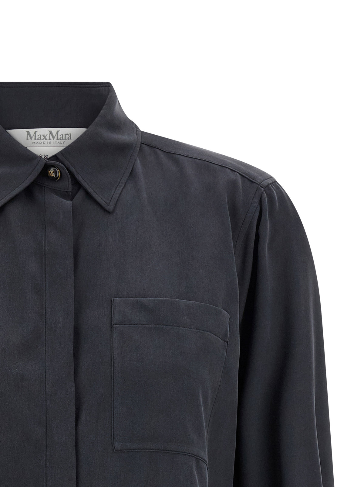 Max Mara MxmSiamese Gray Silk Blouse