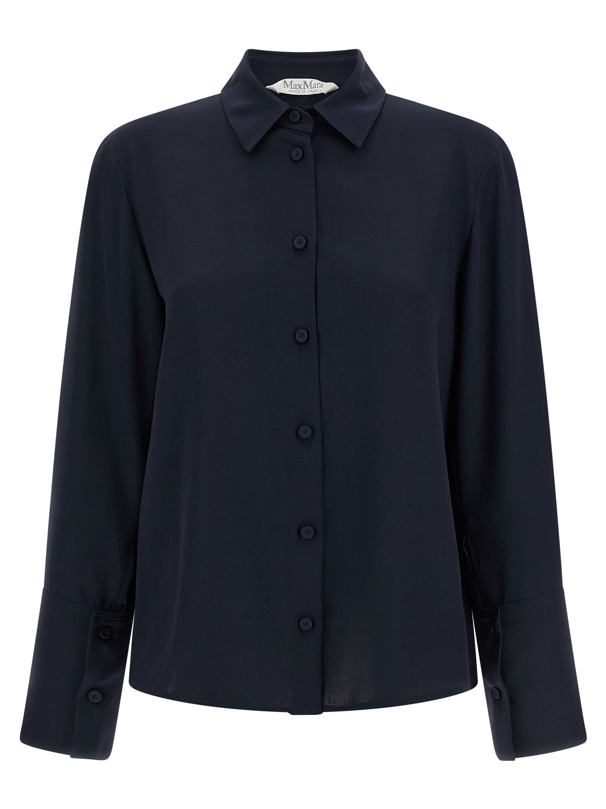 Chemisier en soie bleu Max Mara