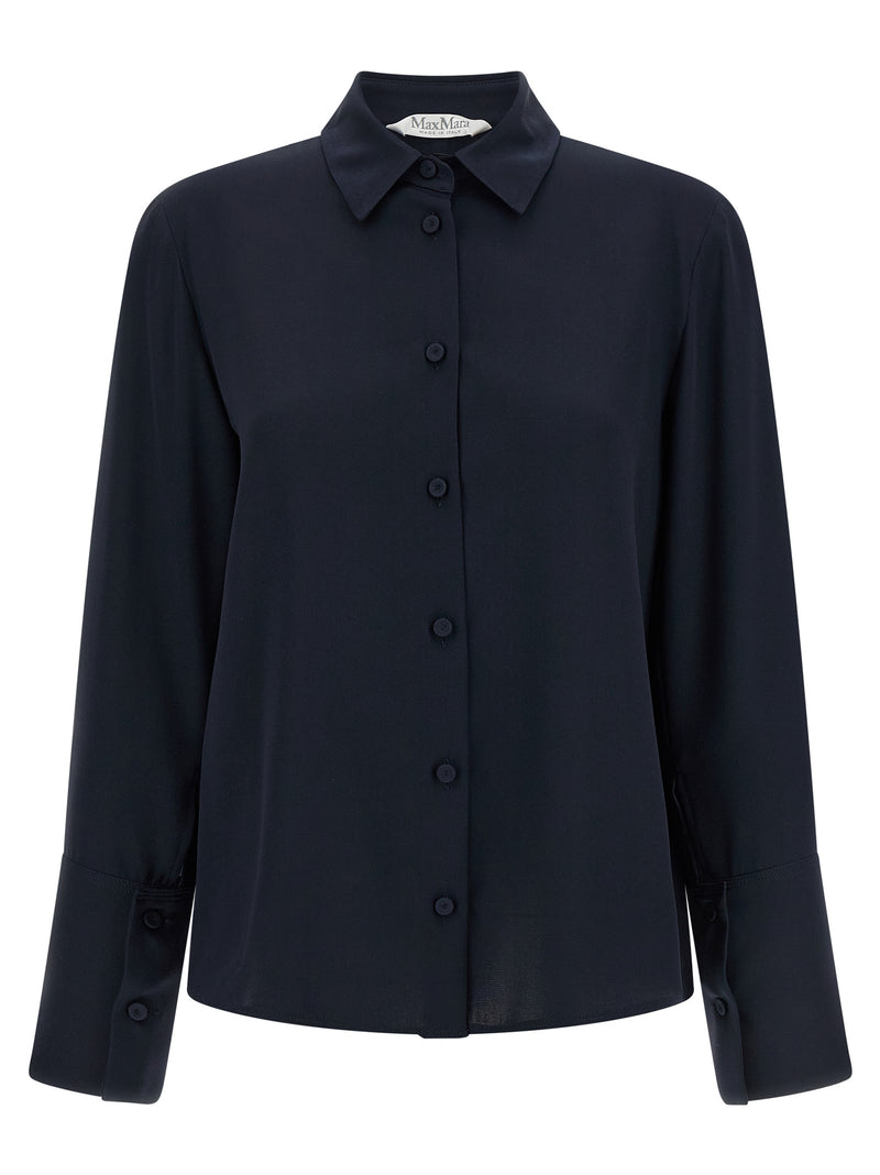Chemisier en soie bleu Max Mara