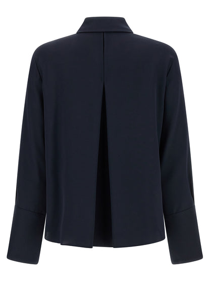 Max Mara Blue Silk Blouse