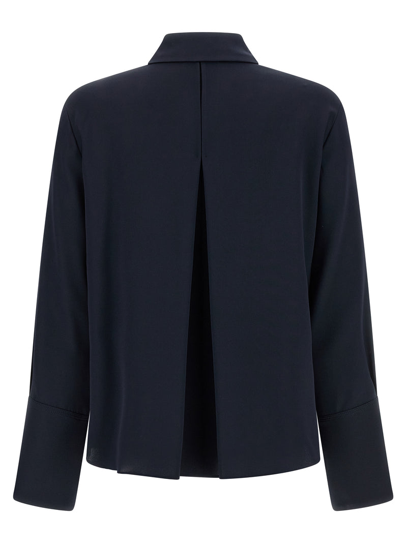 Chemisier en soie bleu Max Mara