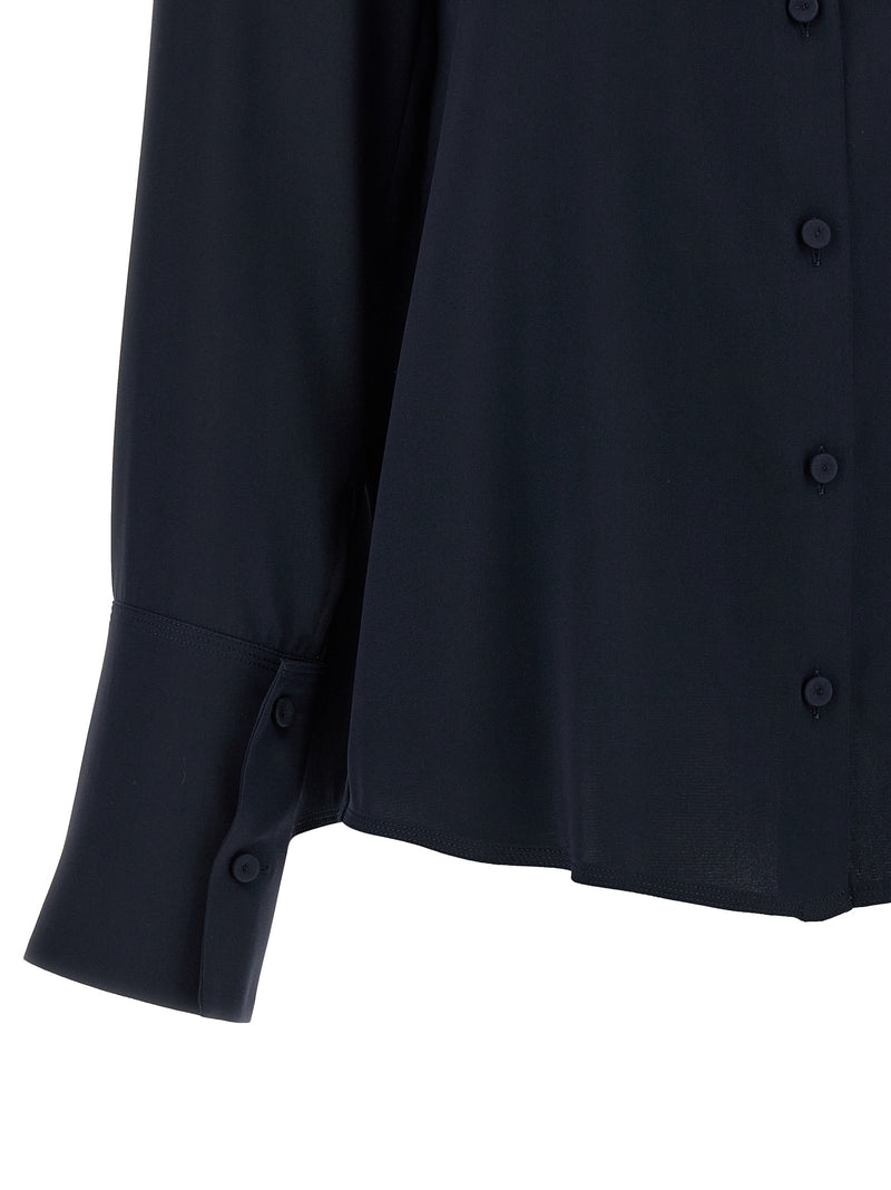 Chemisier en soie bleu Max Mara