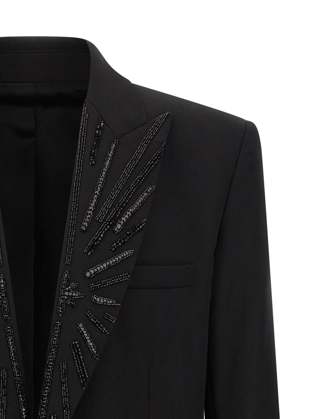 Balmain Black Virgin Wool Blazer