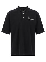 Dsquared² Black Cotton Polo Shirt - Refined Elegance