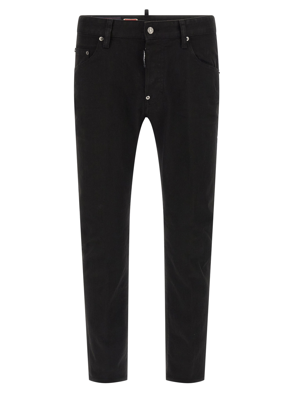 Jean droit en coton noir Dsquared²