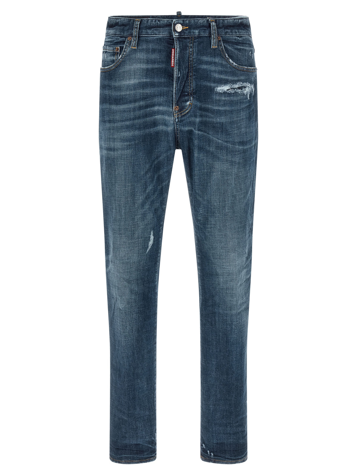 Jean droit en coton bleu Dsquared²