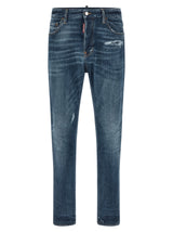Jean droit en coton bleu Dsquared²