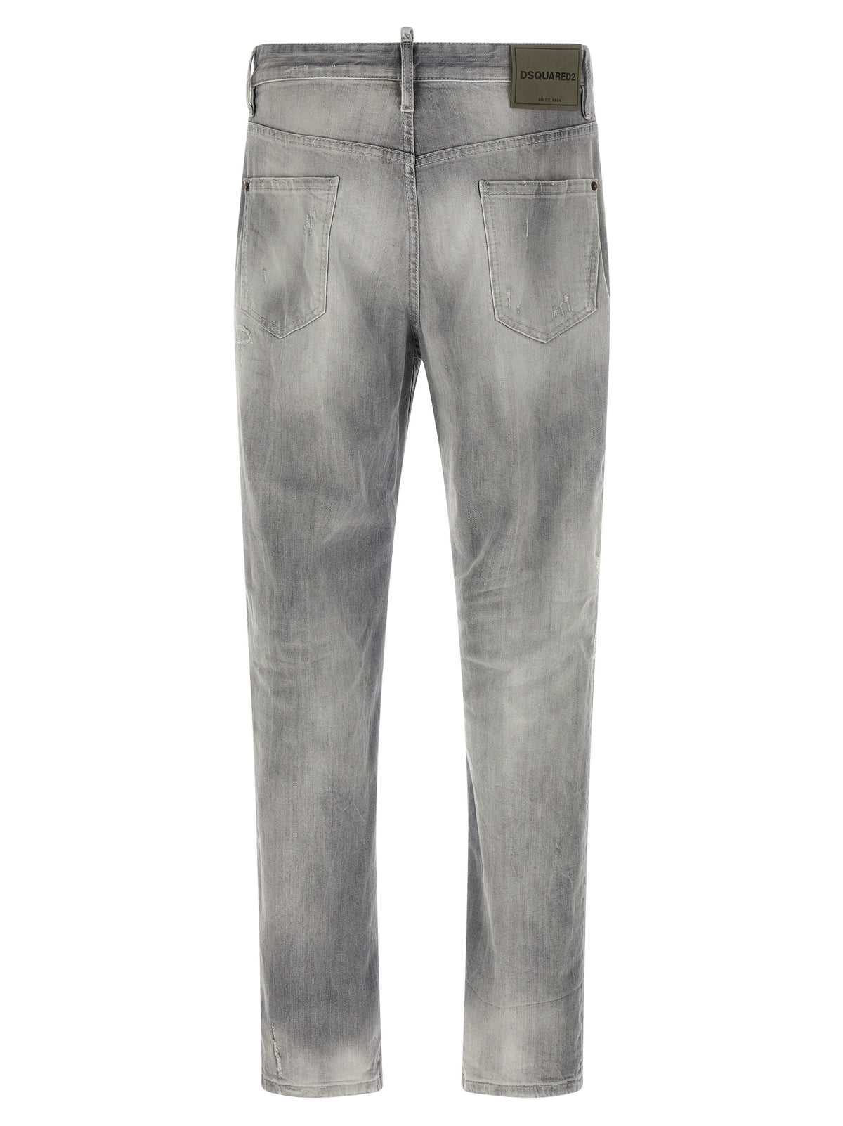 Jeans Dsquared² gris en coton à coupe droite