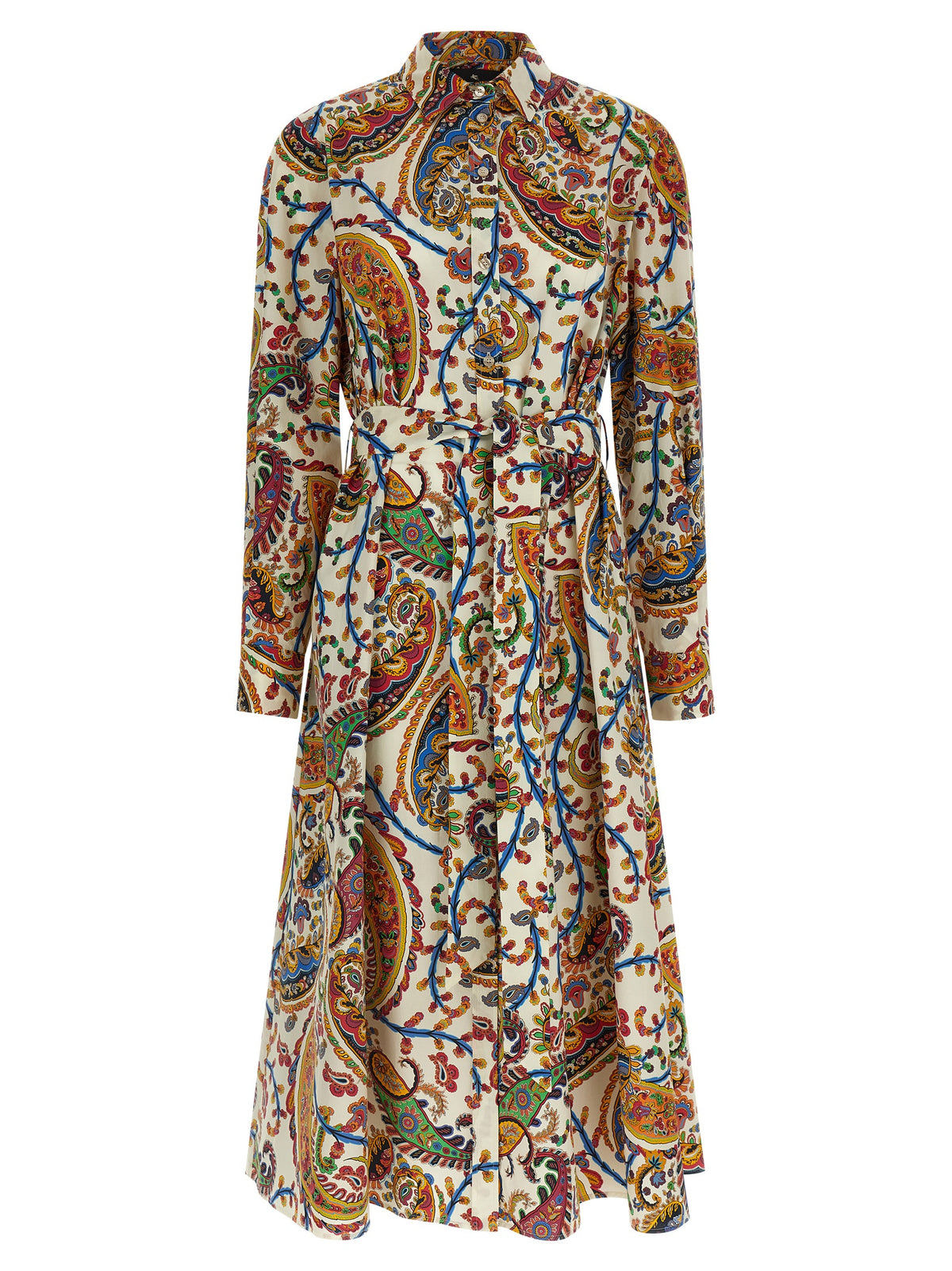 Robe midi en coton multicolore Etro