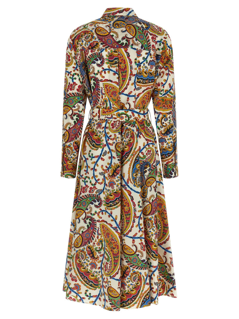 Etro Multicolor Cotton Midi Dress