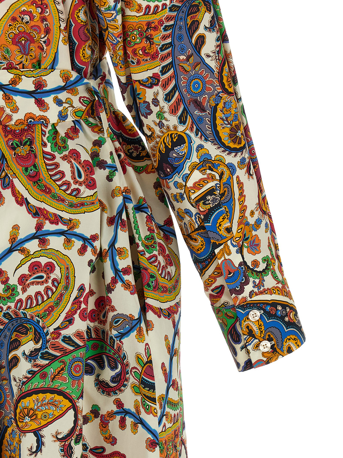 Robe midi en coton multicolore Etro