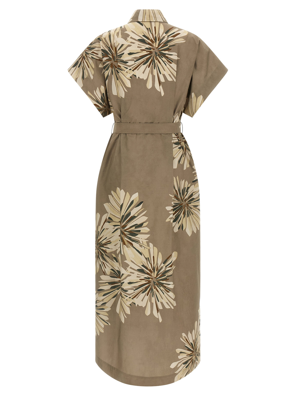 Brunello Cucinelli Bicolor Cotton Long Dress