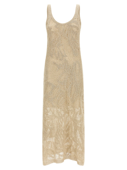 Brunello Cucinelli Beige Linen Long Dress