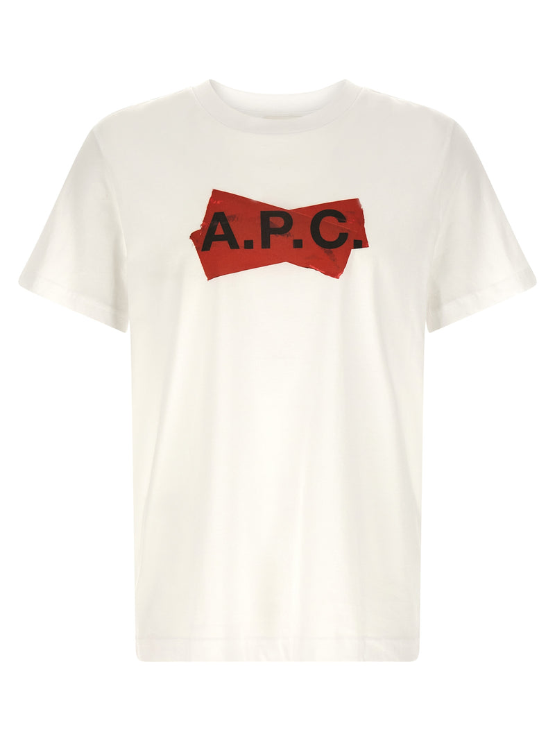 T-shirt multicolore en coton A.P.C.