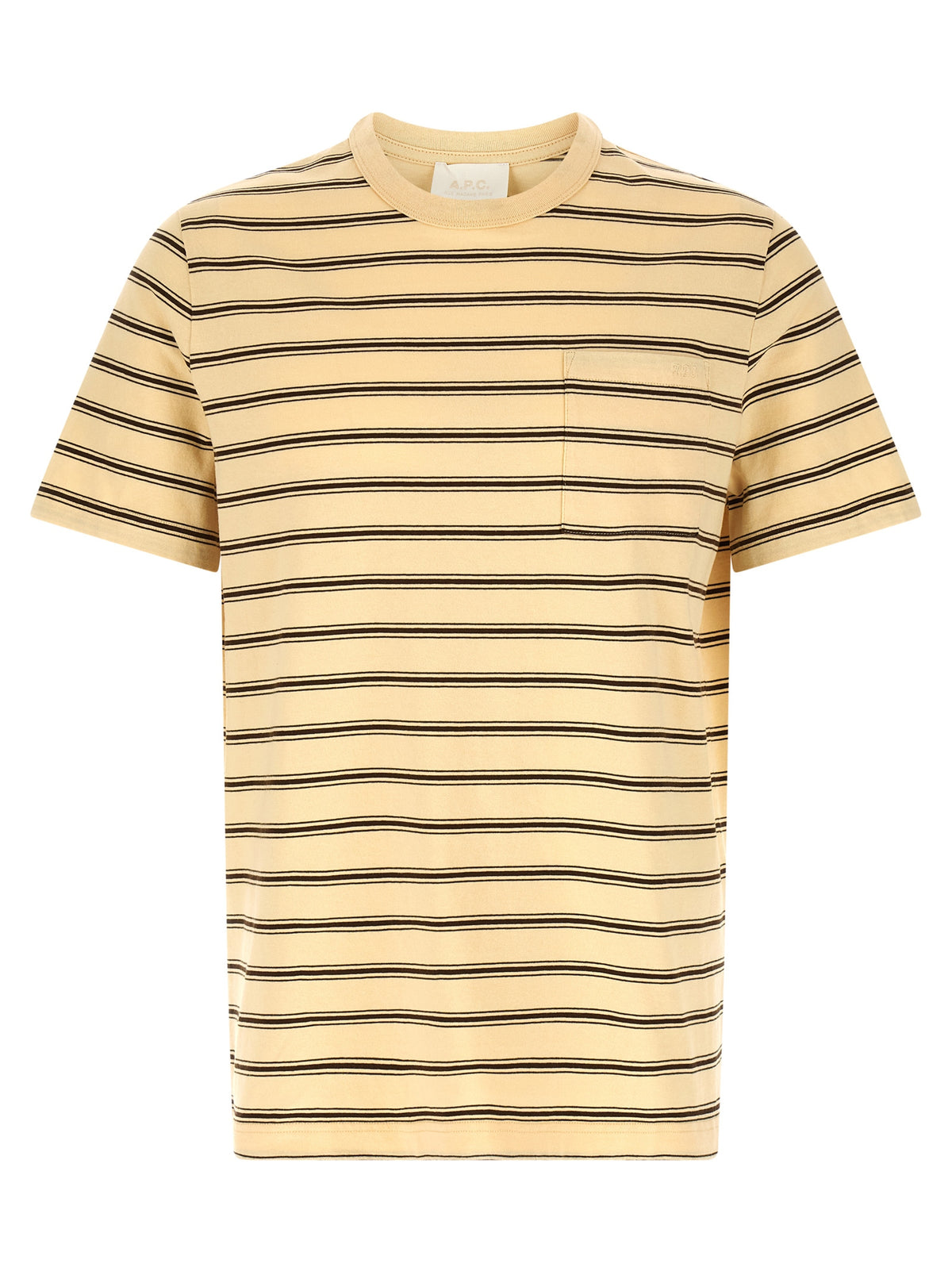 A.P.C. Beige Cotton T-Shirt - Sustainable Style for Men