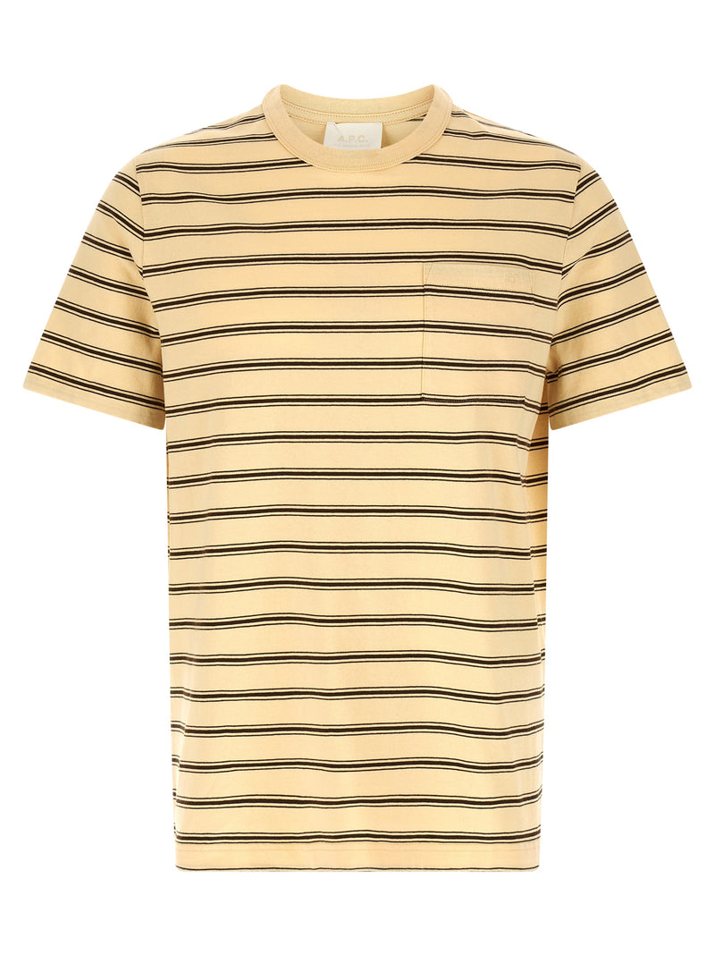 A.P.C. Beige Cotton T-Shirt - Sustainable Style for Men