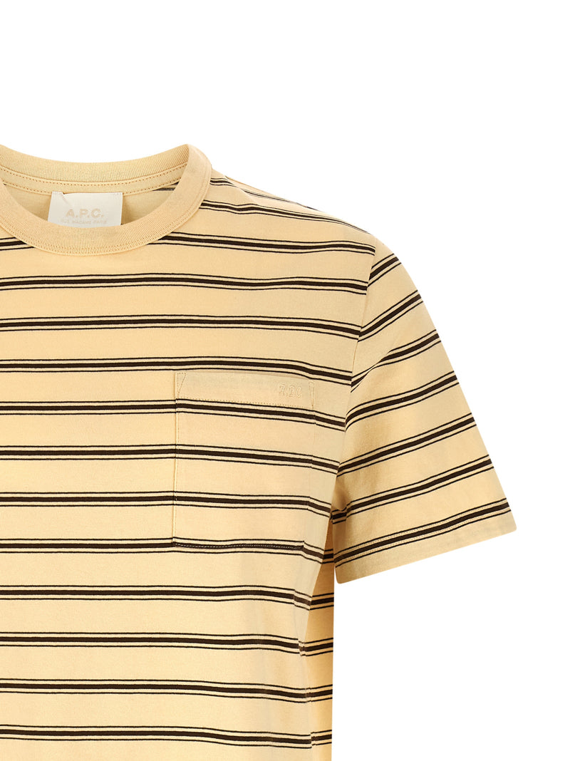 A.P.C. Beige Cotton T-Shirt - Sustainable Style for Men