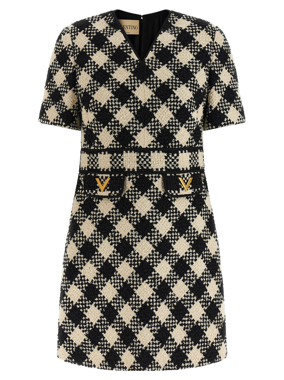 Valentino Garavani Bicolor Cotton Short Dress