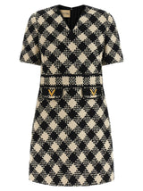Valentino Garavani Bicolor Cotton Short Dress