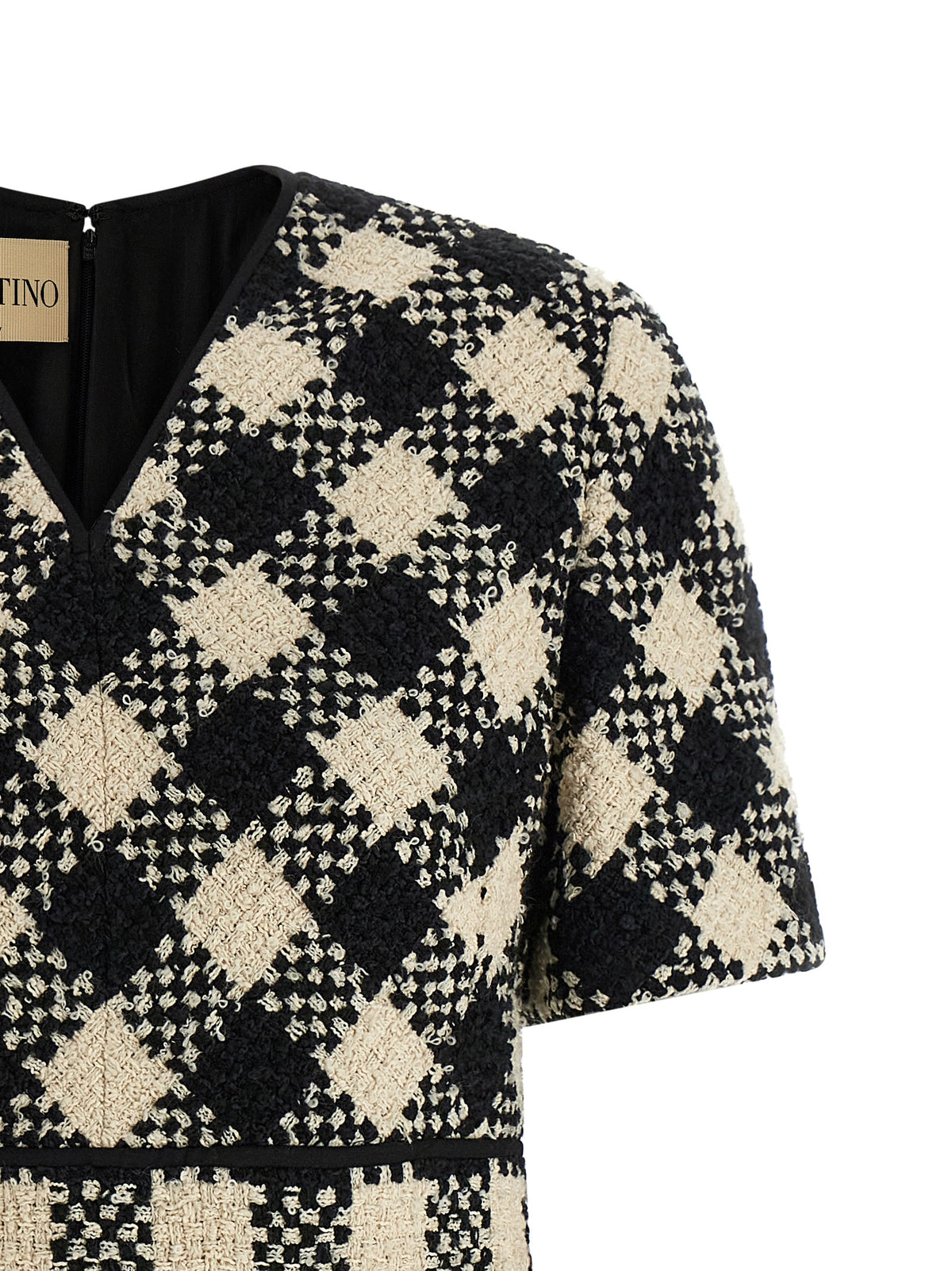 Valentino Garavani Bicolor Cotton Short Dress