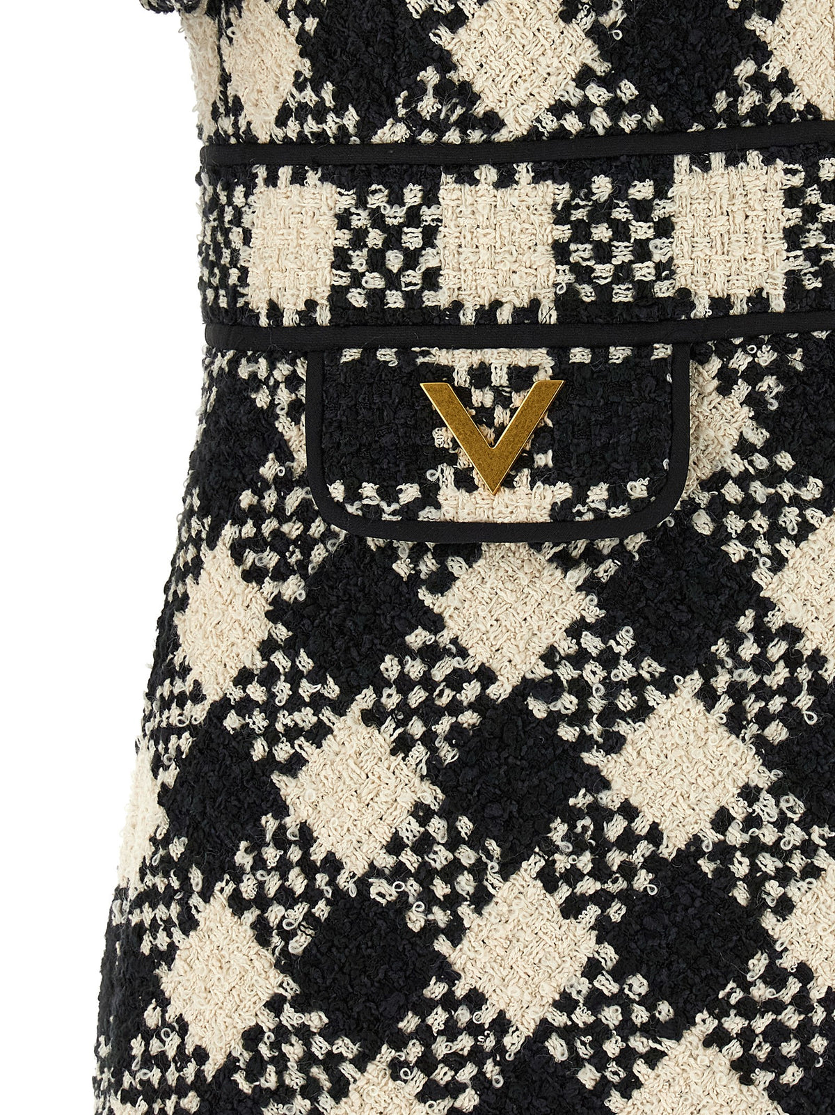 Valentino Garavani Bicolor Cotton Short Dress