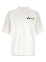 Polo en Coton Blanc Dsquared²