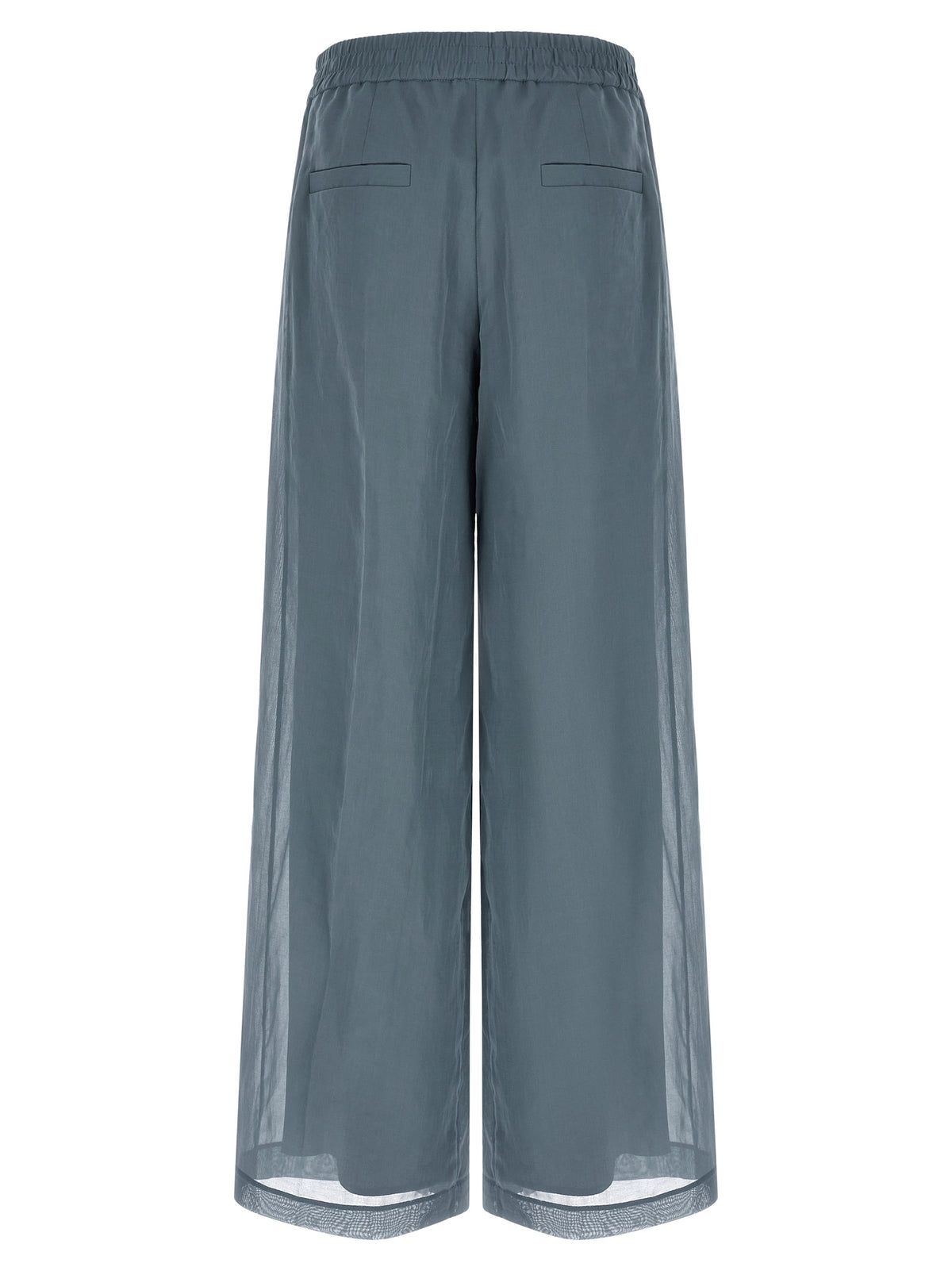 Pantalon décontracté Brunello Cucinelli en coton bleu